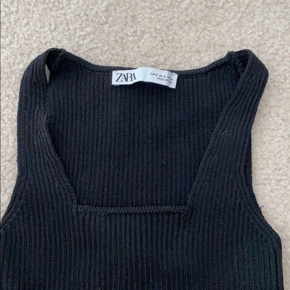 Zara Ribbed Crop Top - Picture 3 of 4
